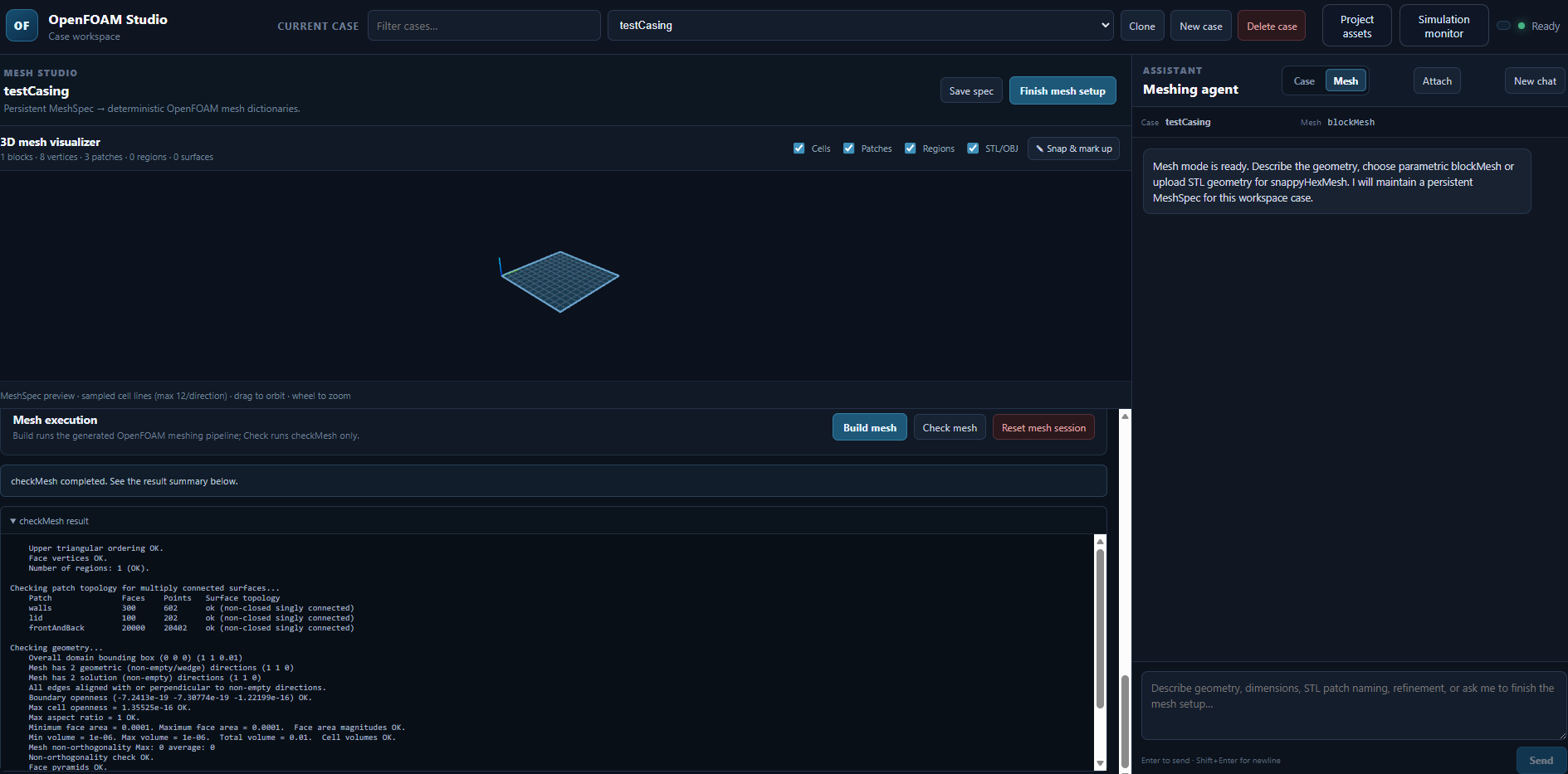Mesh Studio interface screenshot